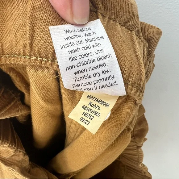 Sonoma paper bag belted  pants Sz XL - Picture 8 of 10